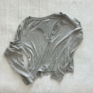 Abercrombie & Fitch Ribbed Pajama Top (Size XL)